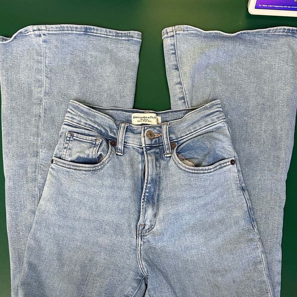 Abercrombie & Fitch Light Blue Flare Jeans